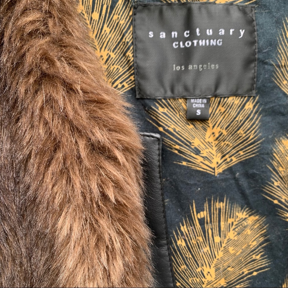 Sanctuary sleeveless furry vest